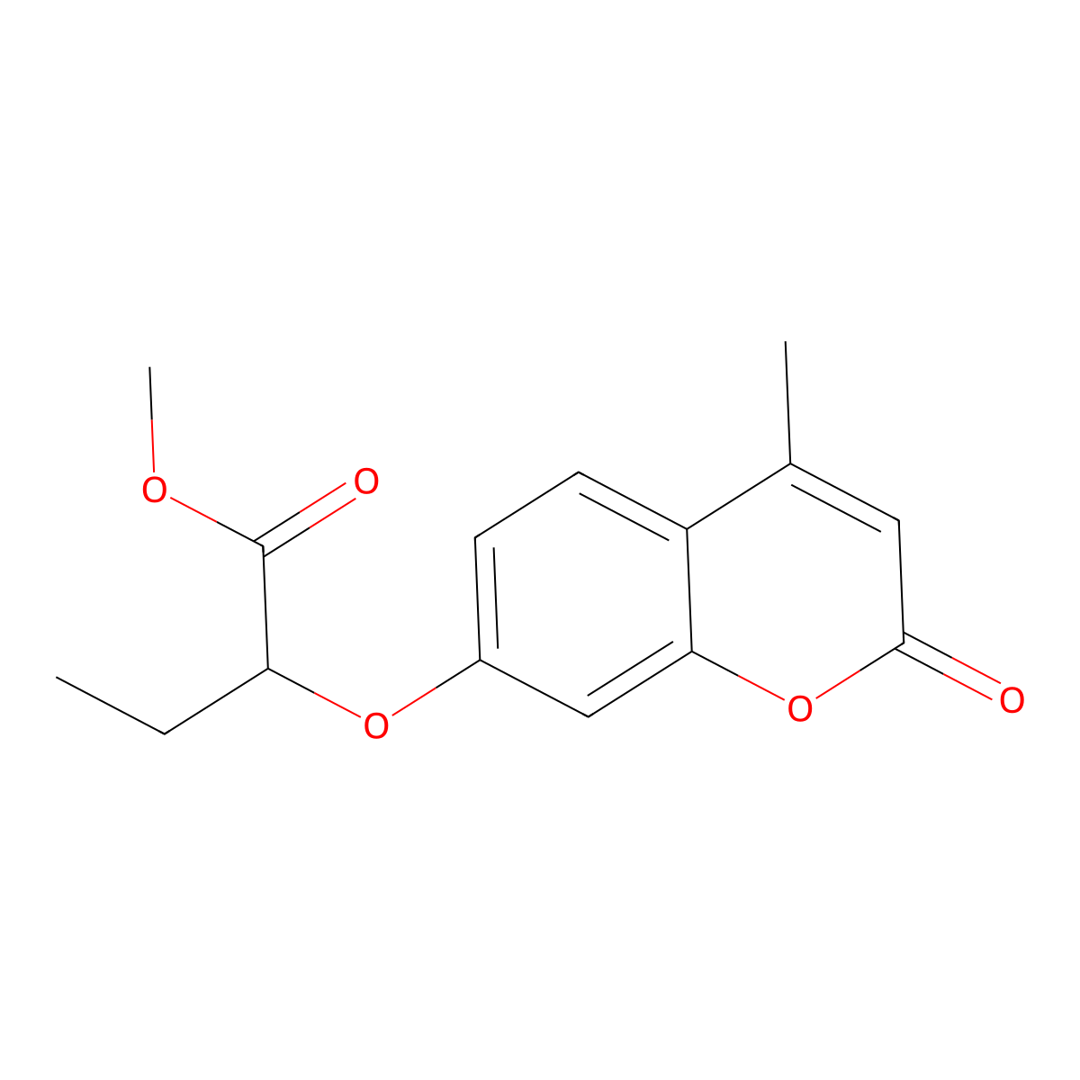 methyl 2-[(4-methyl-2-oxo-2H-chromen-7-yl)oxy]butanoate molecular structure, CAS 449737-23-9