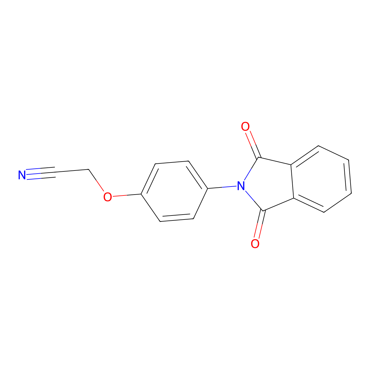 2-[4-(1,3-Dioxoisoindol-2-yl)phenoxy]acetonitrile molecular structure, CAS 449737-26-2