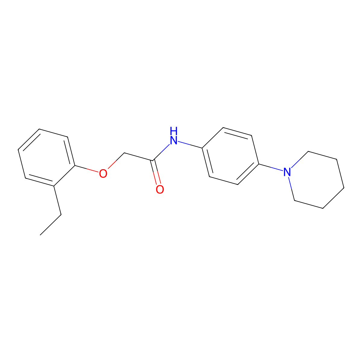 2-(2-ethylphenoxy)-N-[4-(piperidin-1-yl)phenyl]acetamide molecular structure, CAS 449749-62-6