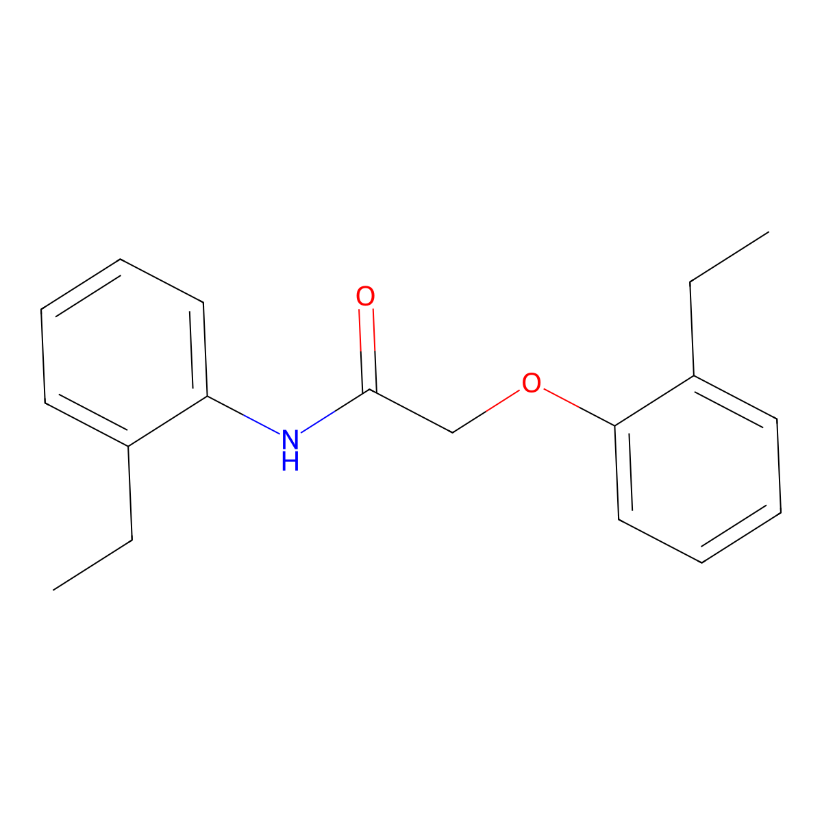 2-(2-ethylphenoxy)-N-(2-ethylphenyl)acetamide molecular structure, CAS 449751-83-1