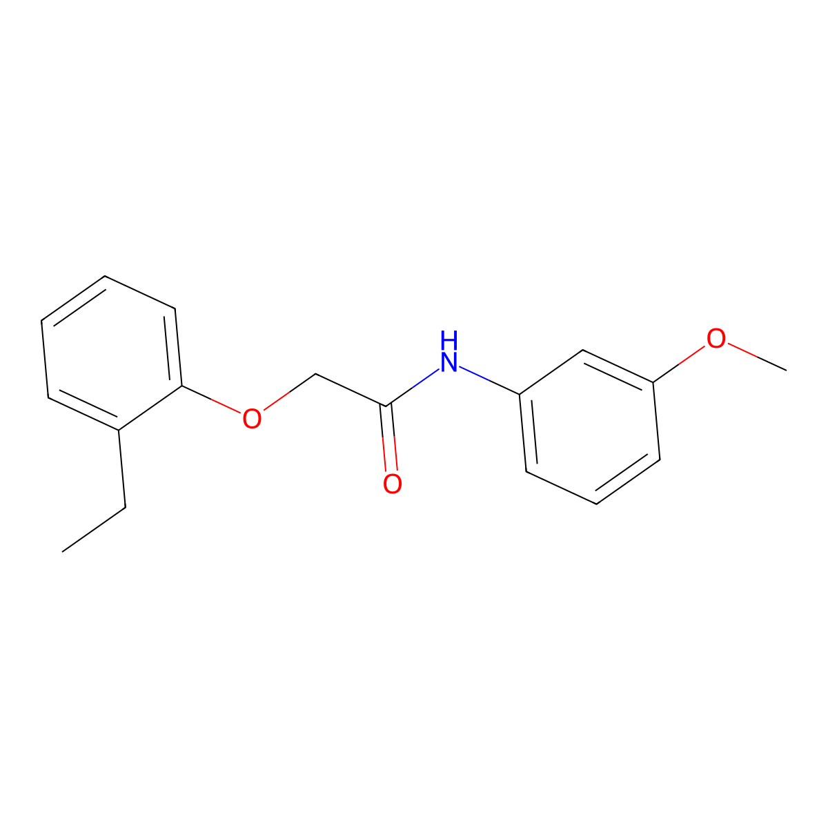 2-(2-ethylphenoxy)-N-(3-methoxyphenyl)acetamide molecular structure, CAS 449752-78-7