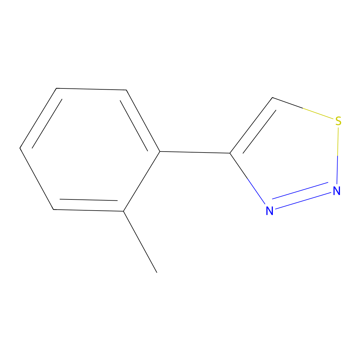 4-o-Tolyl-[1,2,3]thiadiazole molecular structure, CAS 449758-09-2