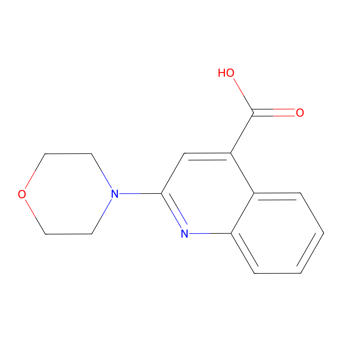 2-(Morpholin-4-yl)quinoline-4-carboxylic acid molecular structure, CAS 449764-66-3