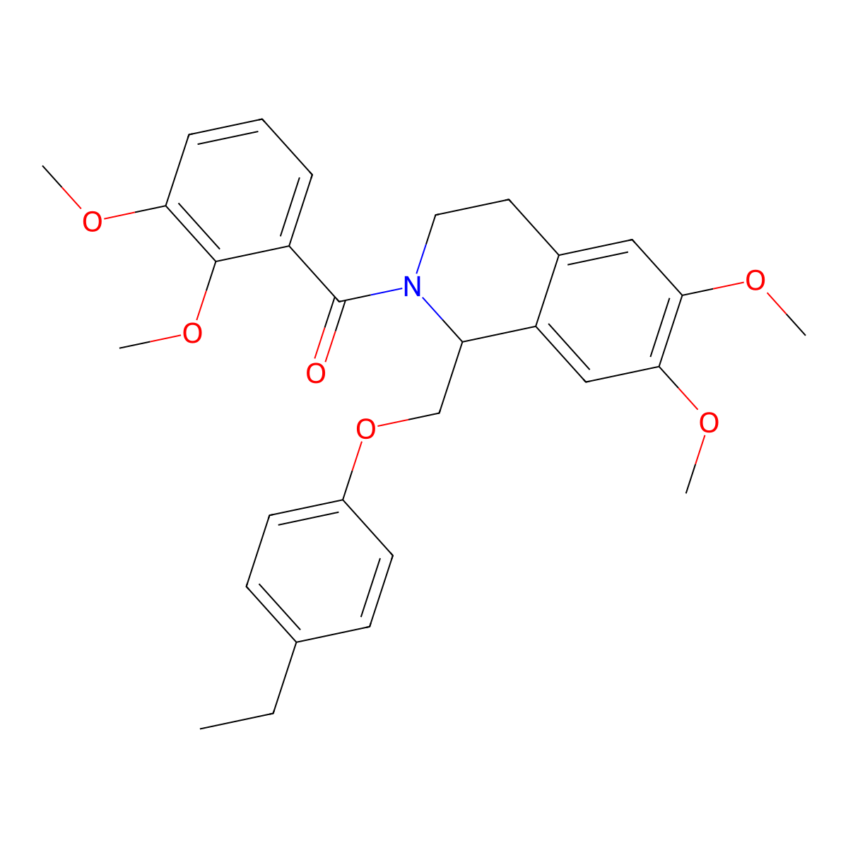 (2,3-dimethoxyphenyl)(1-((4-ethylphenoxy)methyl)-6,7-dimethoxy-3,4-dihydroisoquinolin-2(1H)-yl)methanone molecular structure, CAS 449765-05-3