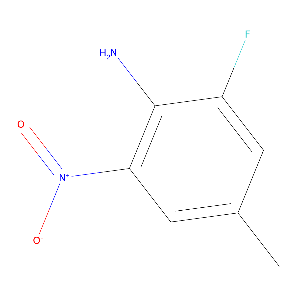 2-Fluoro-4-methyl-6-nitroaniline molecular structure, CAS 449774-77-0