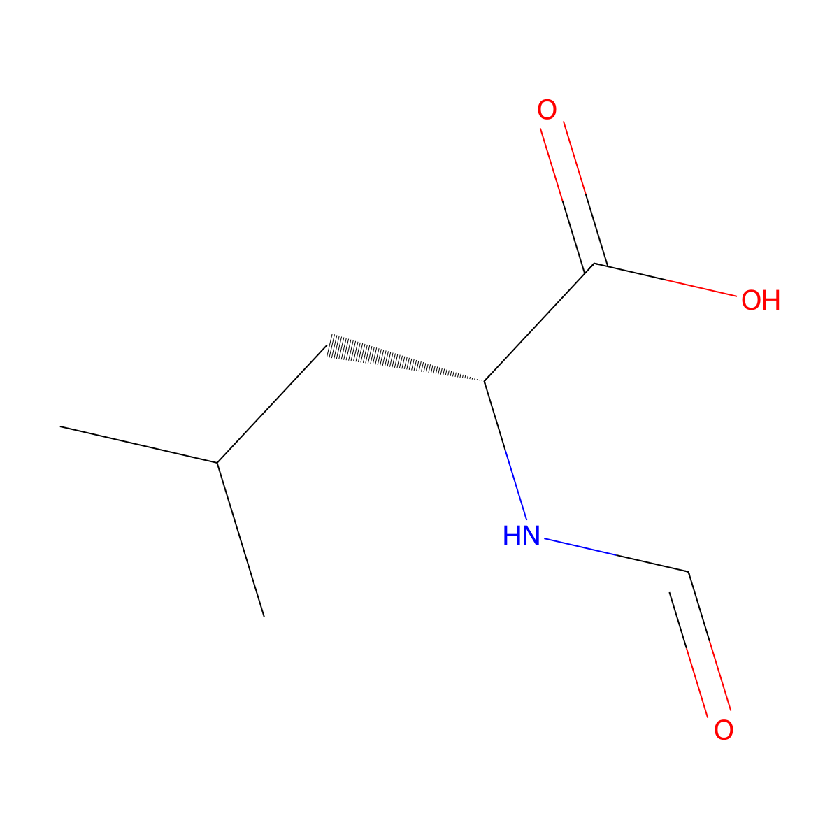 (R)-2-forMaMido-4-Methylpentanoic acid molecular structure, CAS 44978-39-4