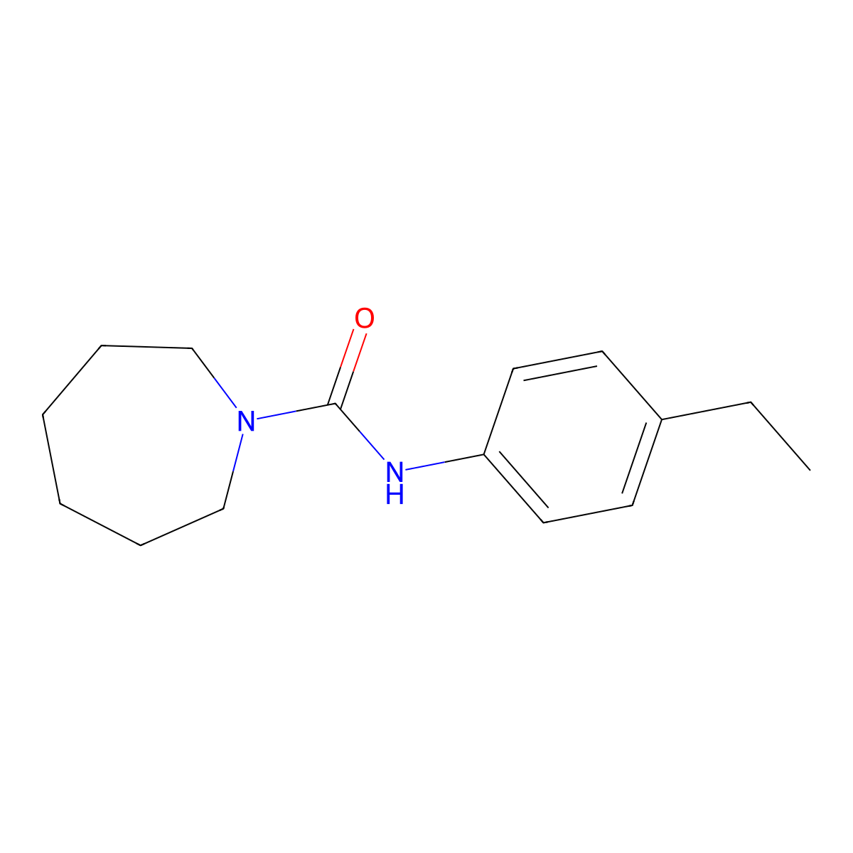 N-(4-ethylphenyl)azepane-1-carboxamide molecular structure, CAS 449790-13-0