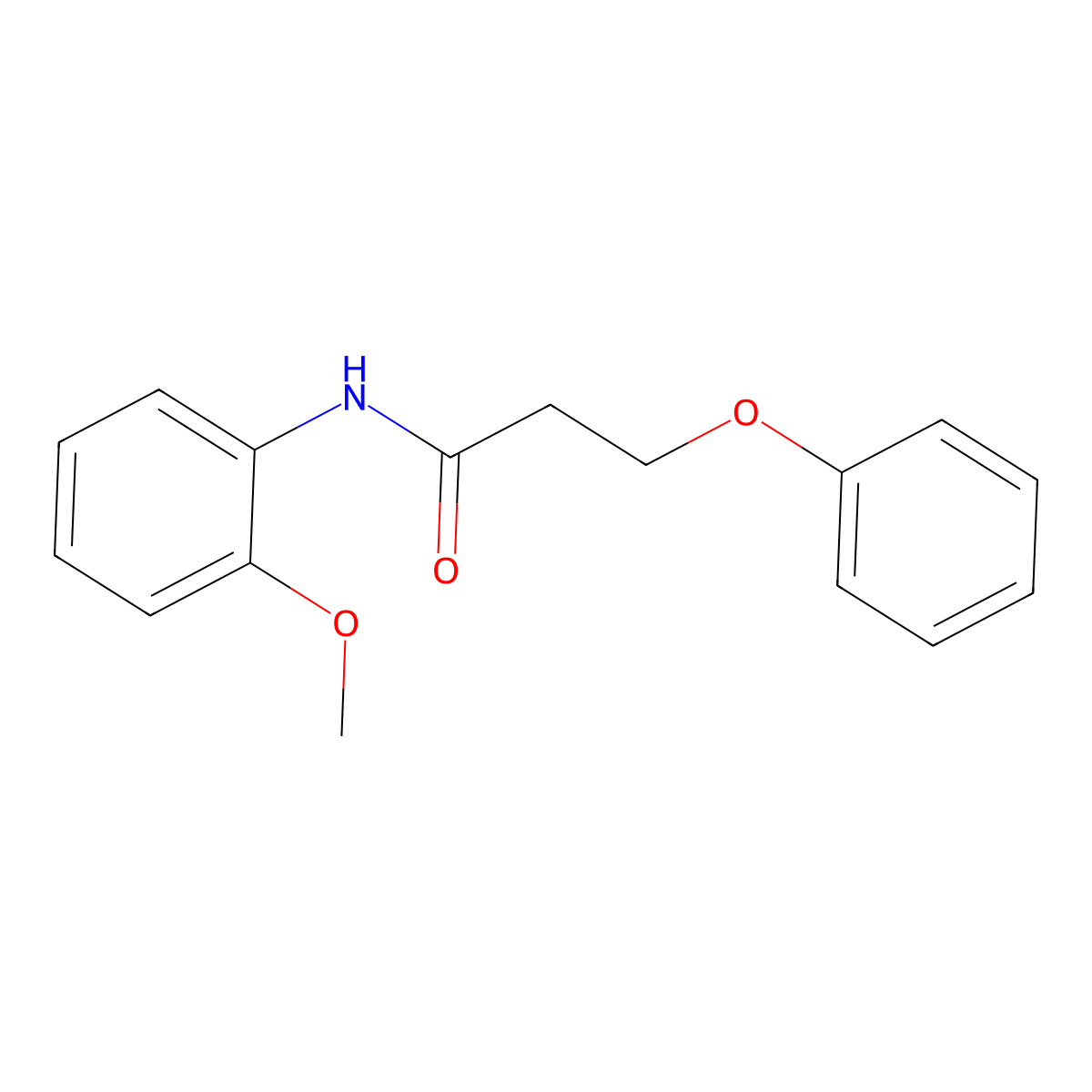 N-(2-methoxyphenyl)-3-phenoxypropanamide molecular structure, CAS 449793-07-1