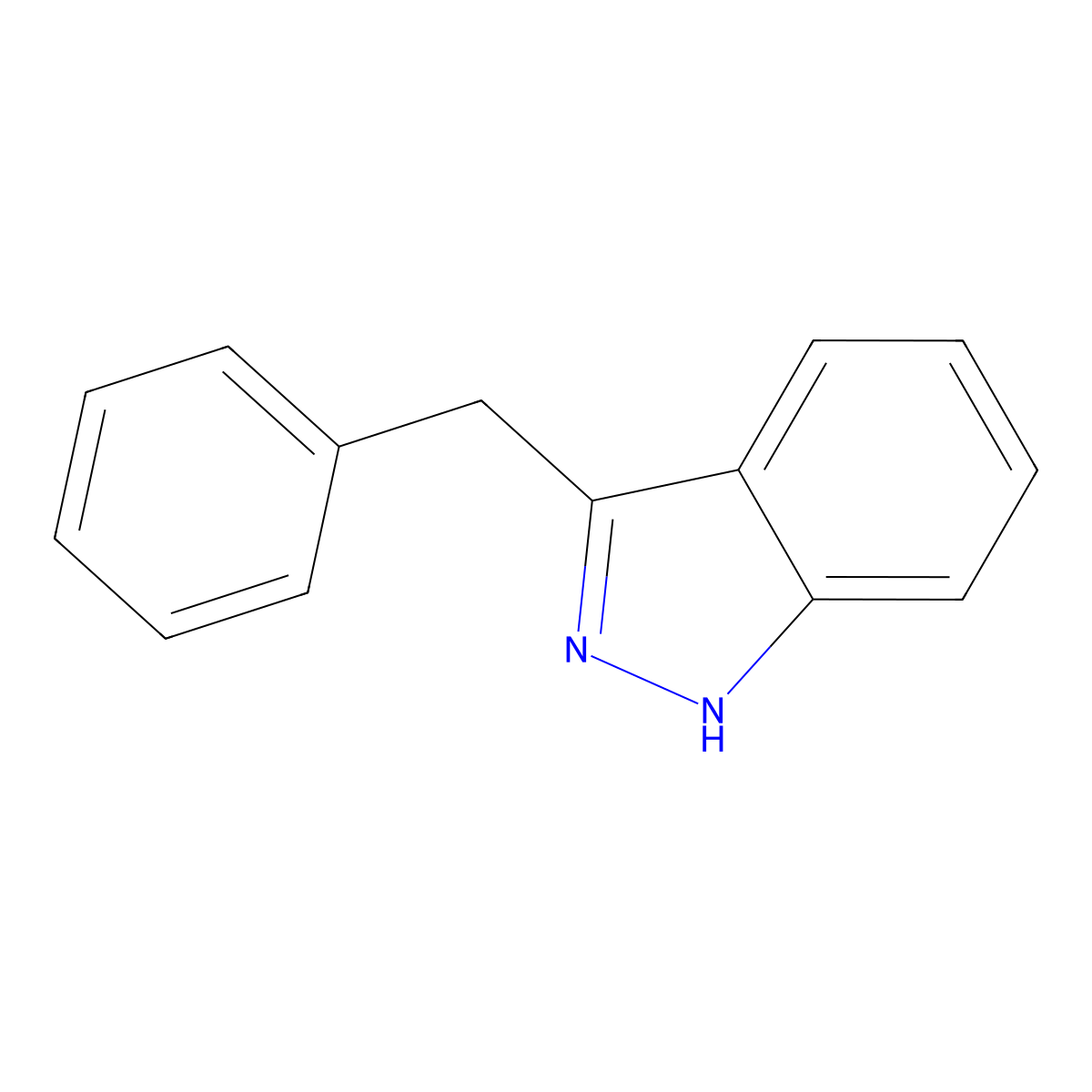 3-Benzyl-1H-indazole molecular structure, CAS 4498-74-2