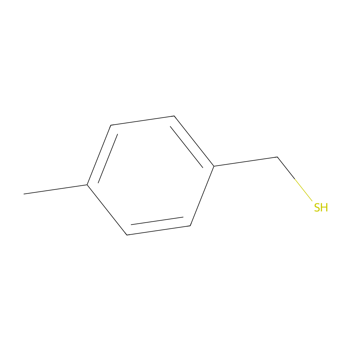 4-Methylbenzyl mercaptan molecular structure, CAS 4498-99-1