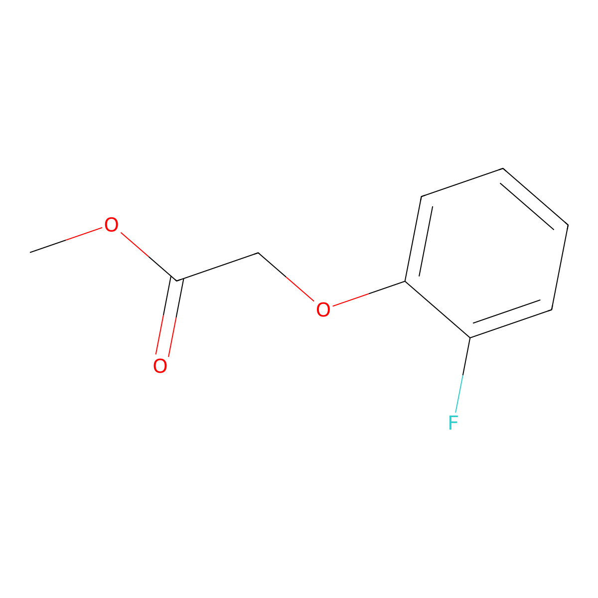 Methyl (2-fluorophenoxy)acetate molecular structure, CAS 449808-45-1