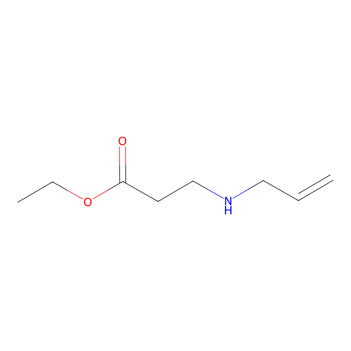 Ethyl 3-(allylamino)propanoate molecular structure, CAS 44981-87-5