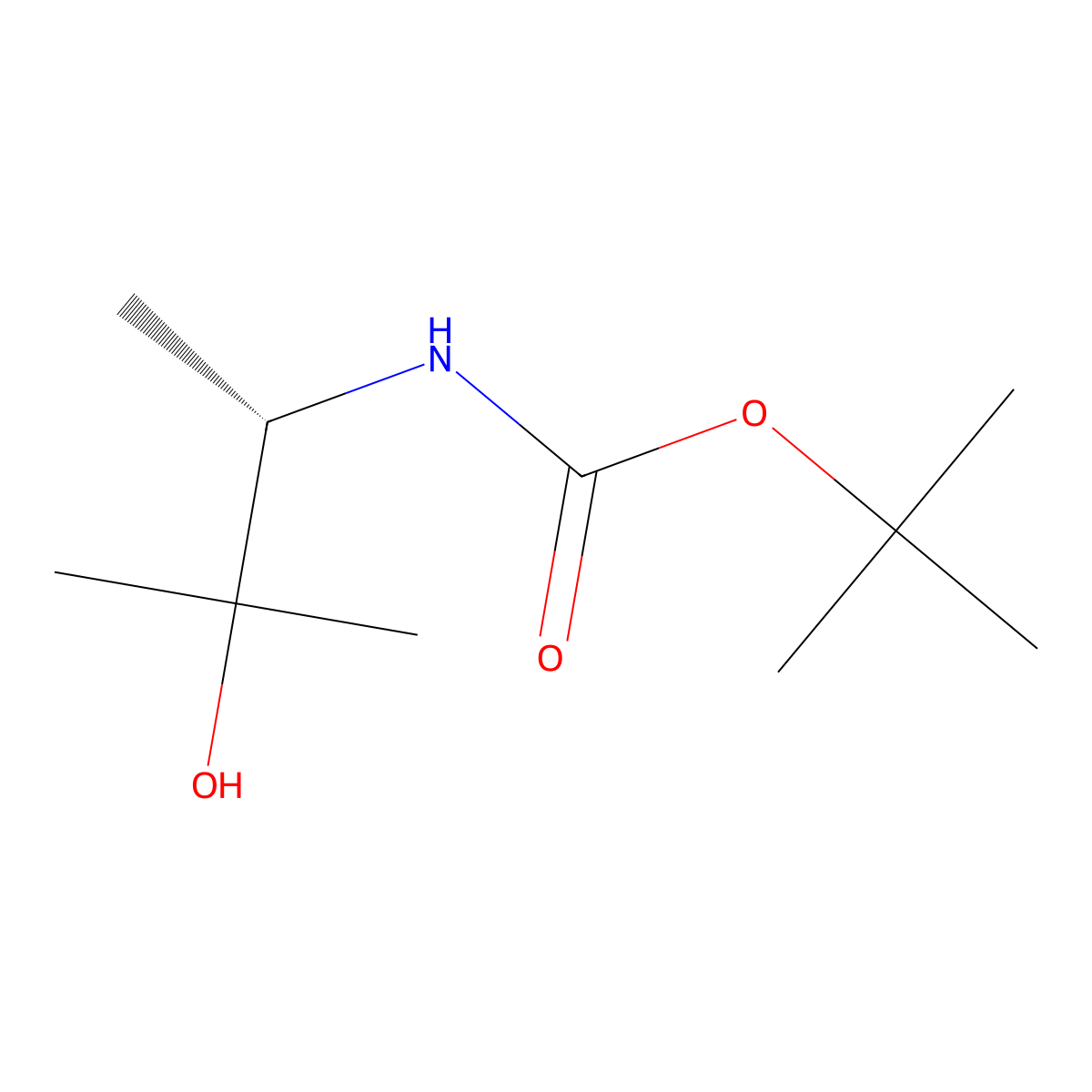 (S)-tert-Butyl (3-hydroxy-3-methylbutan-2-yl)carbamate molecular structure, CAS 449811-20-5