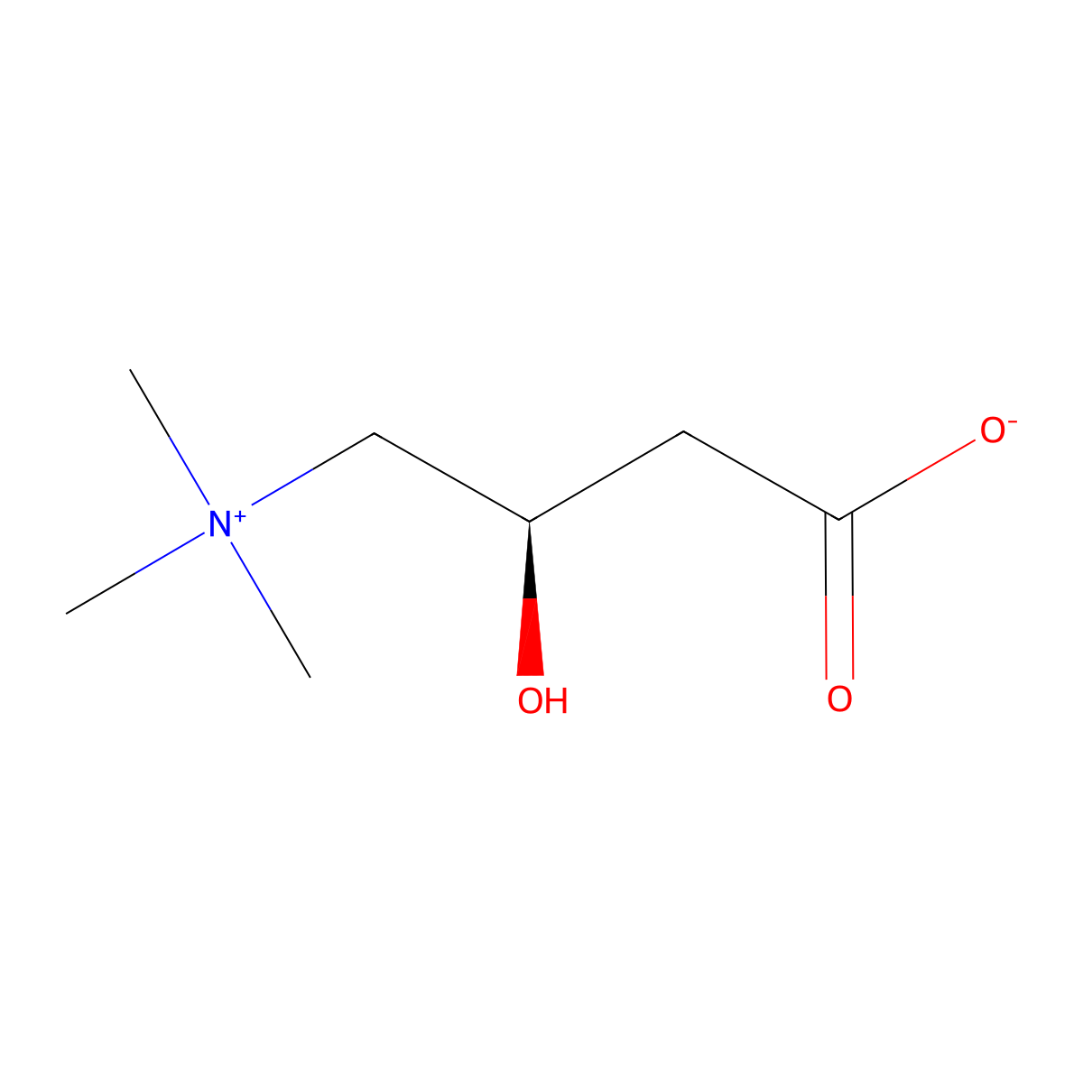 (-)-Carnitine molecular structure, CAS 44985-71-9
