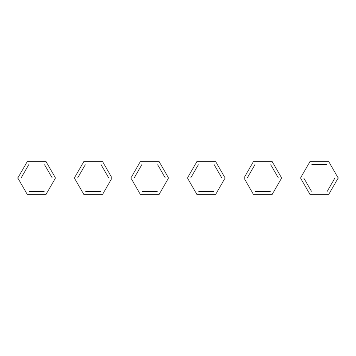p-Sexiphenyl molecular structure, CAS 4499-83-6