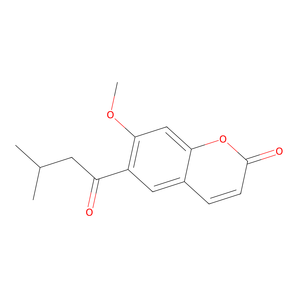 Geijerin molecular structure, CAS 450-16-8