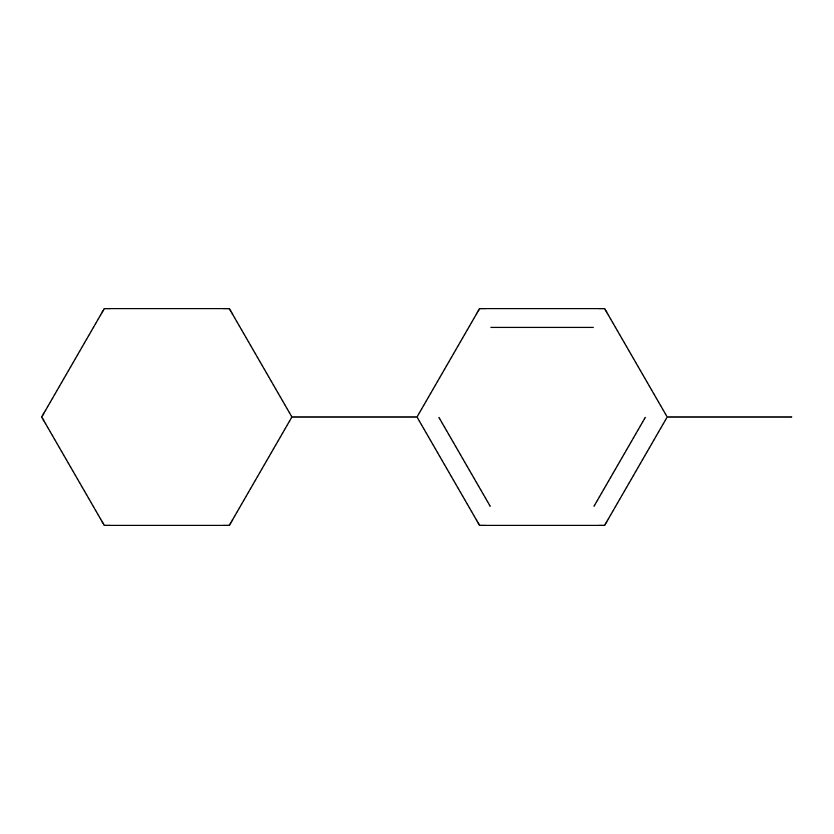 1-Cyclohexyl-4-methyl-benzene molecular structure, CAS 4501-36-4