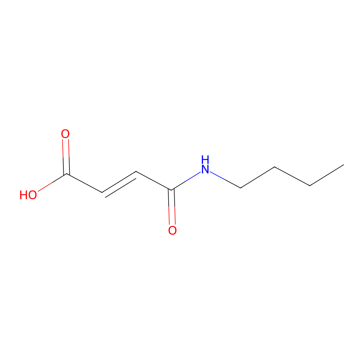4-(Butylamino)-4-oxobut-2-enoic acid molecular structure, CAS 45019-30-5
