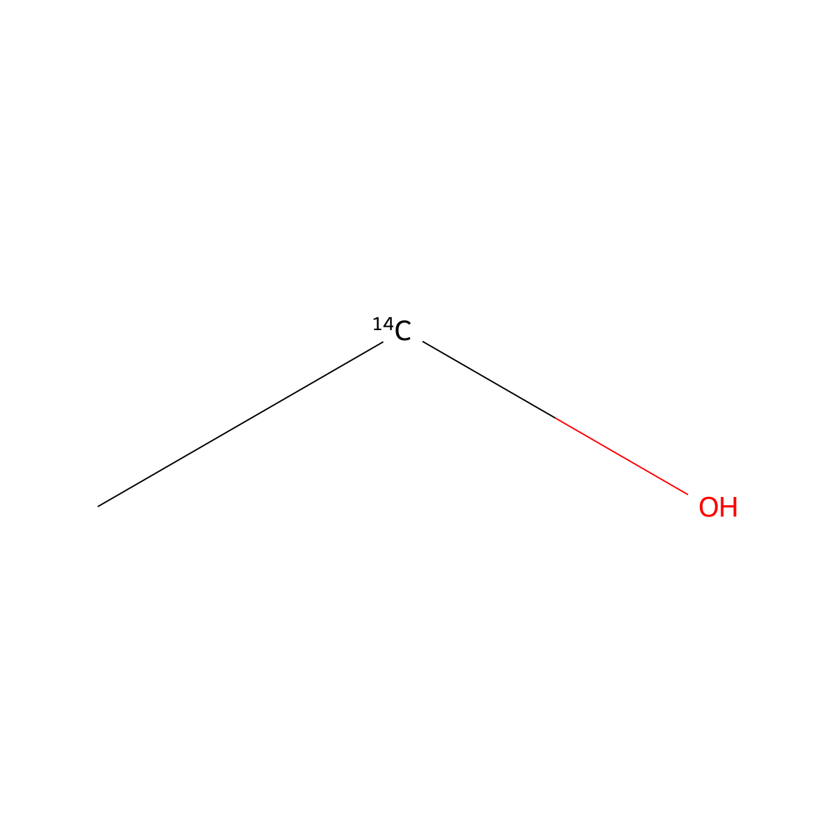 Ethanol-1-14C molecular structure, CAS 4502-04-9