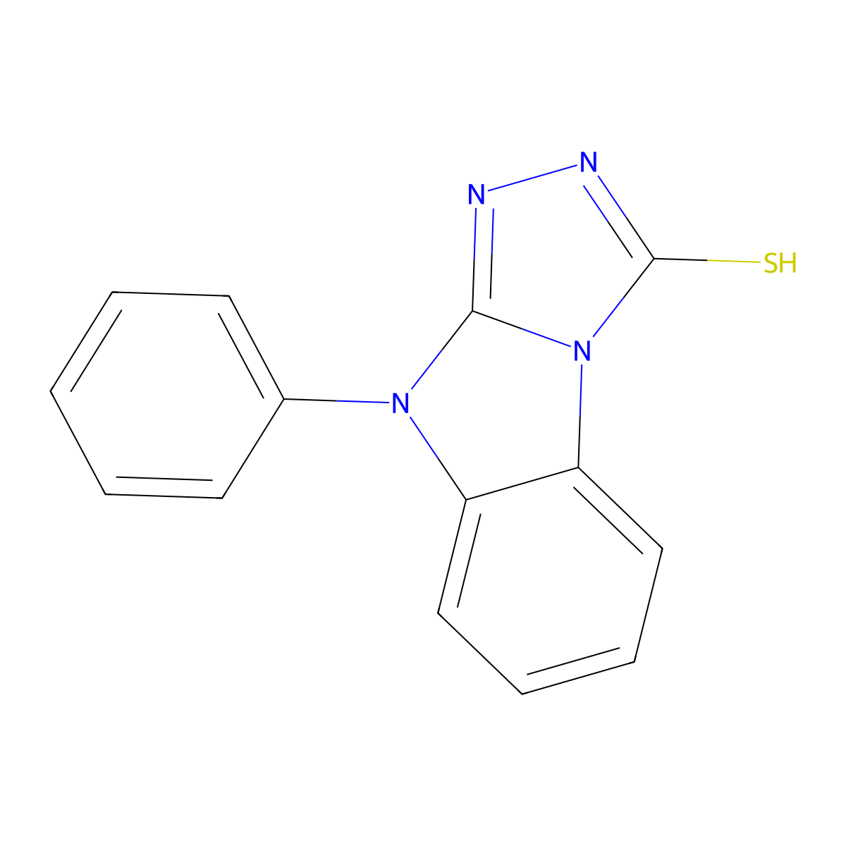 4-phenyl-2H-[1,2,4]triazolo[4,3-a]benzimidazole-1-thione molecular structure, CAS 4502-97-0