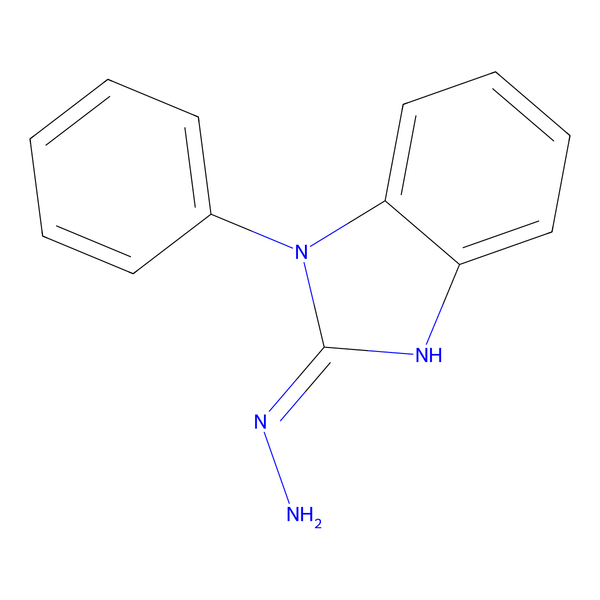 1-Phenyl-2-hydrazinobenzimidazole molecular structure, CAS 4502-99-2