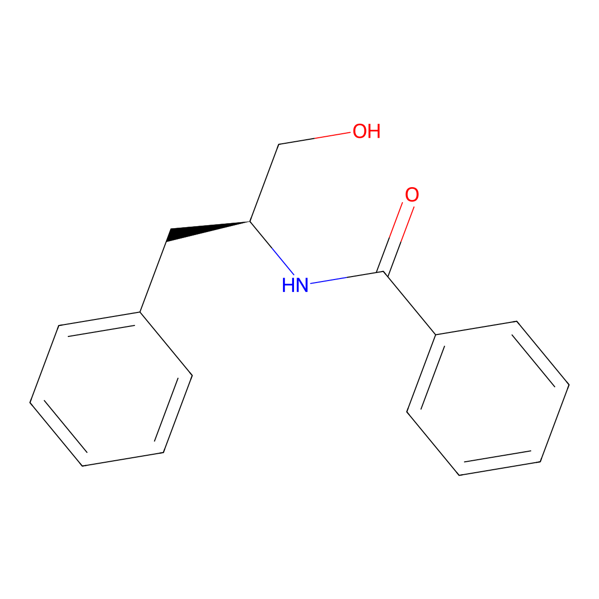N-Benzoyl-L-phenylalaninol molecular structure, CAS 4503-96-2