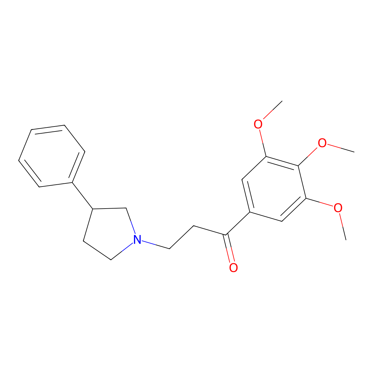 3-(3-Phenylpyrrolidin-1-yl)-1-(3,4,5-trimethoxyphenyl)propan-1-one molecular structure, CAS 450356-26-0