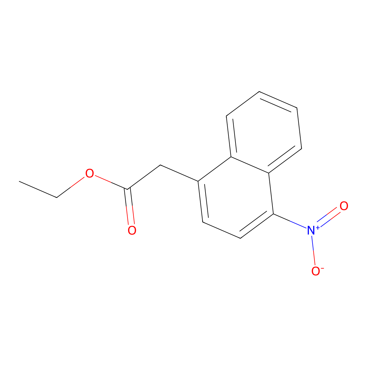 Ethyl 2-(4-Nitro-1-naphthyl)acetate molecular structure, CAS 450357-85-4