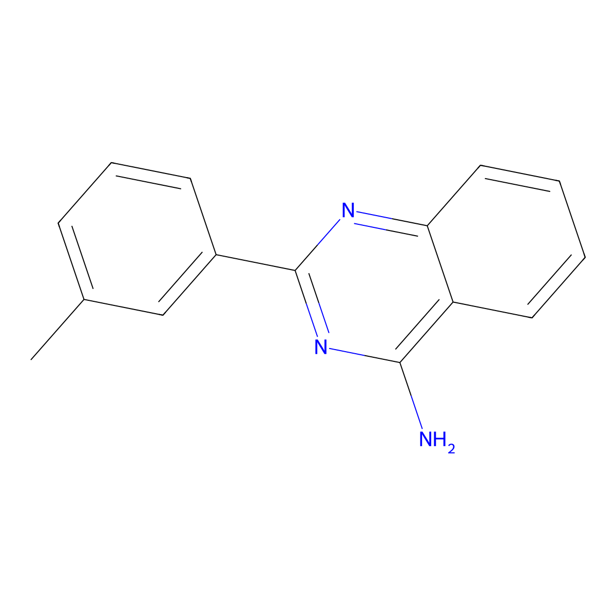 4-Amino-2-(3-tolyl)quinazoline molecular structure, CAS 450388-04-2