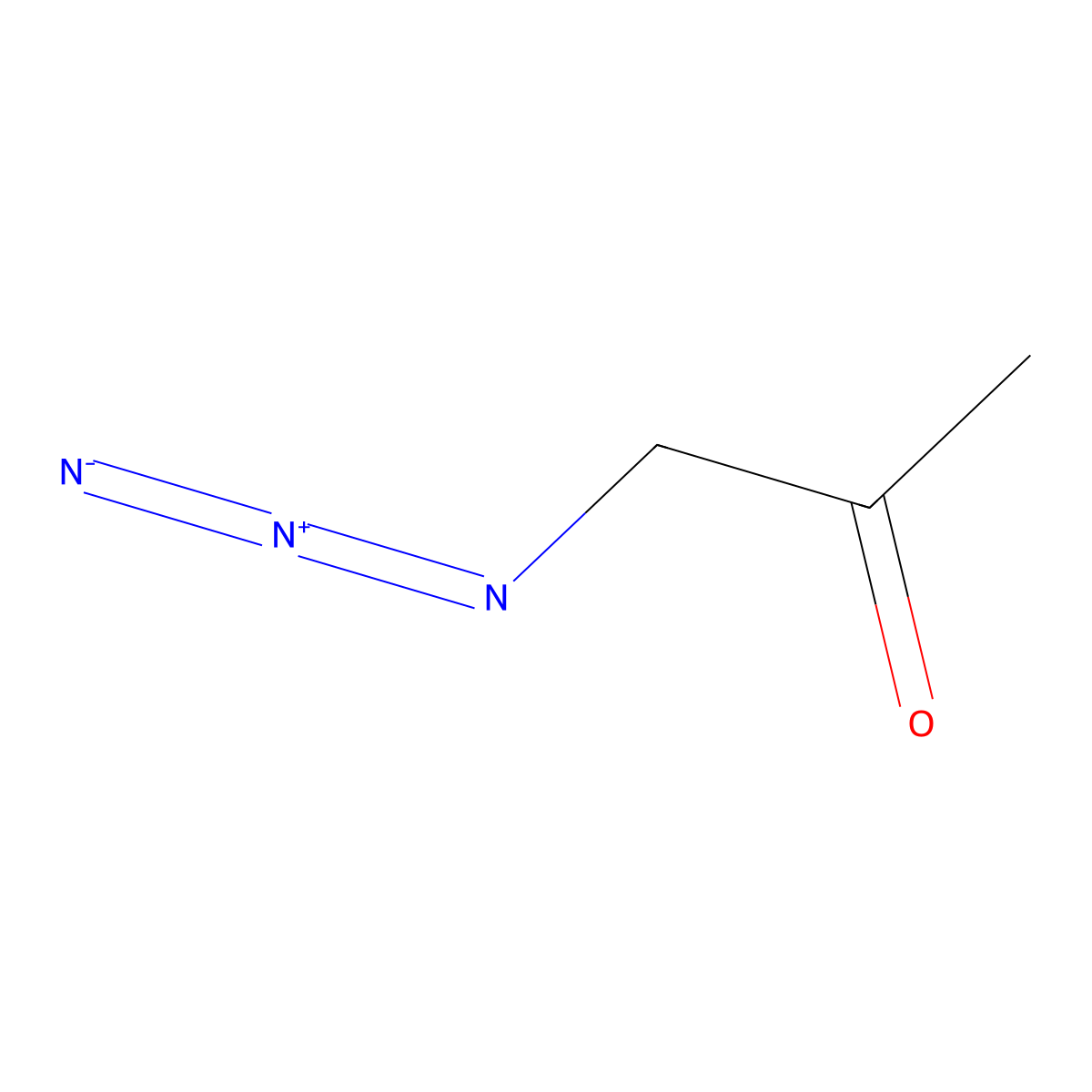 1-Azidopropan-2-one molecular structure, CAS 4504-27-2