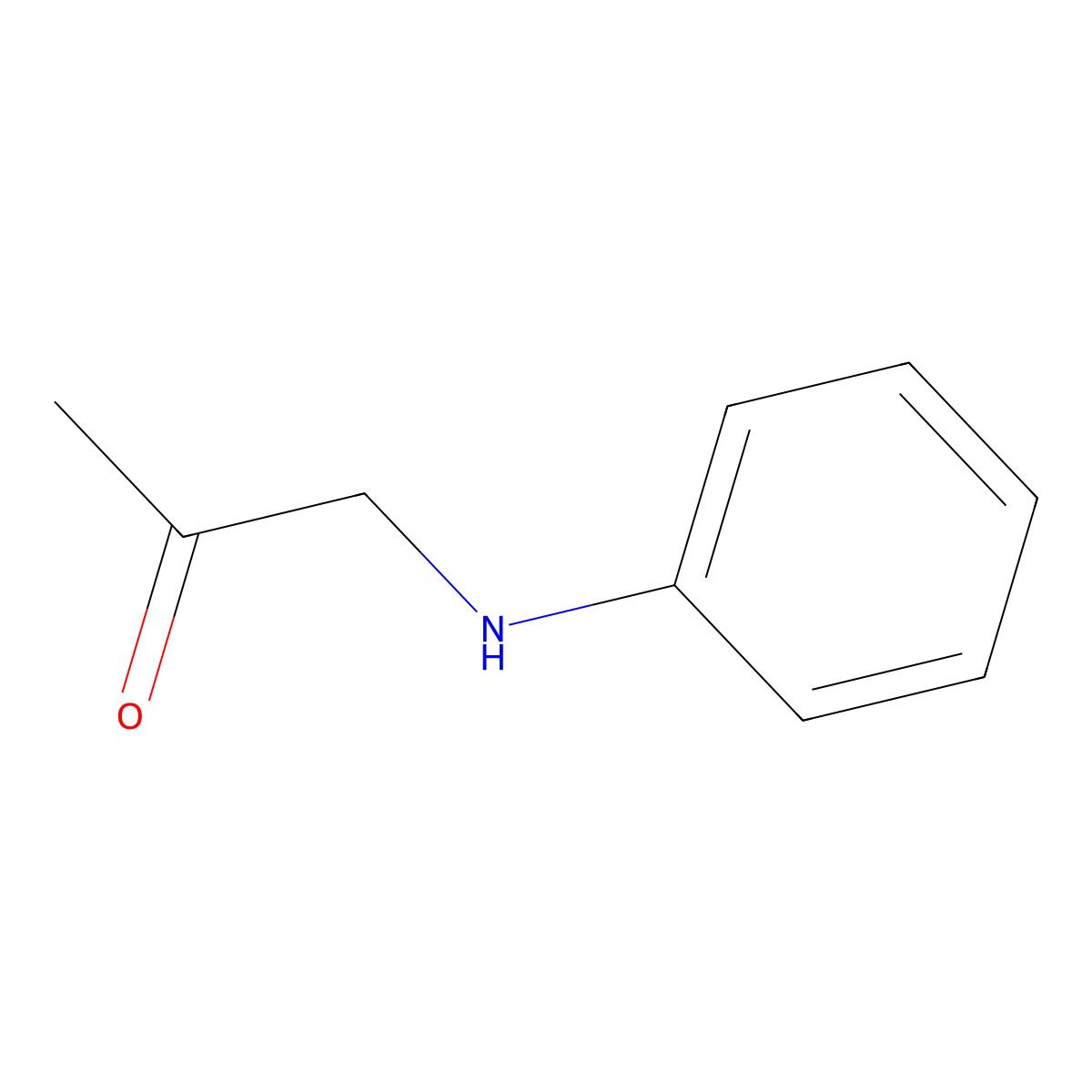 1-Anilinopropan-2-one molecular structure, CAS 4504-29-4