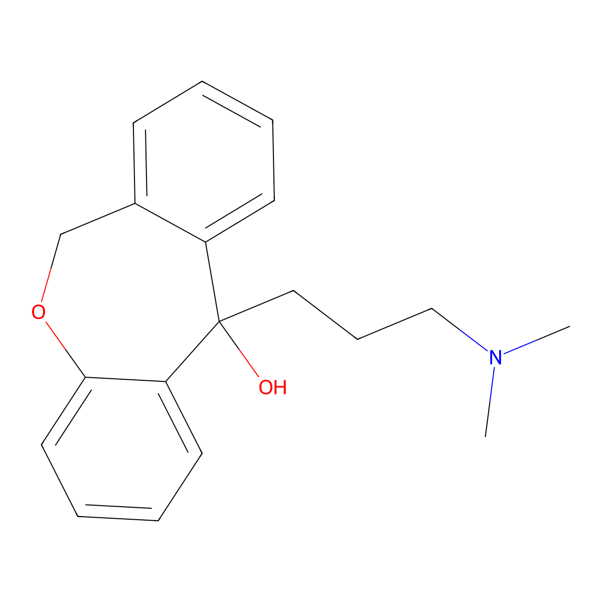 11-[3-(Dimethylamino)propyl]-6,11-dihydrodibenz[b,e]oxepin-11-ol molecular structure, CAS 4504-88-5