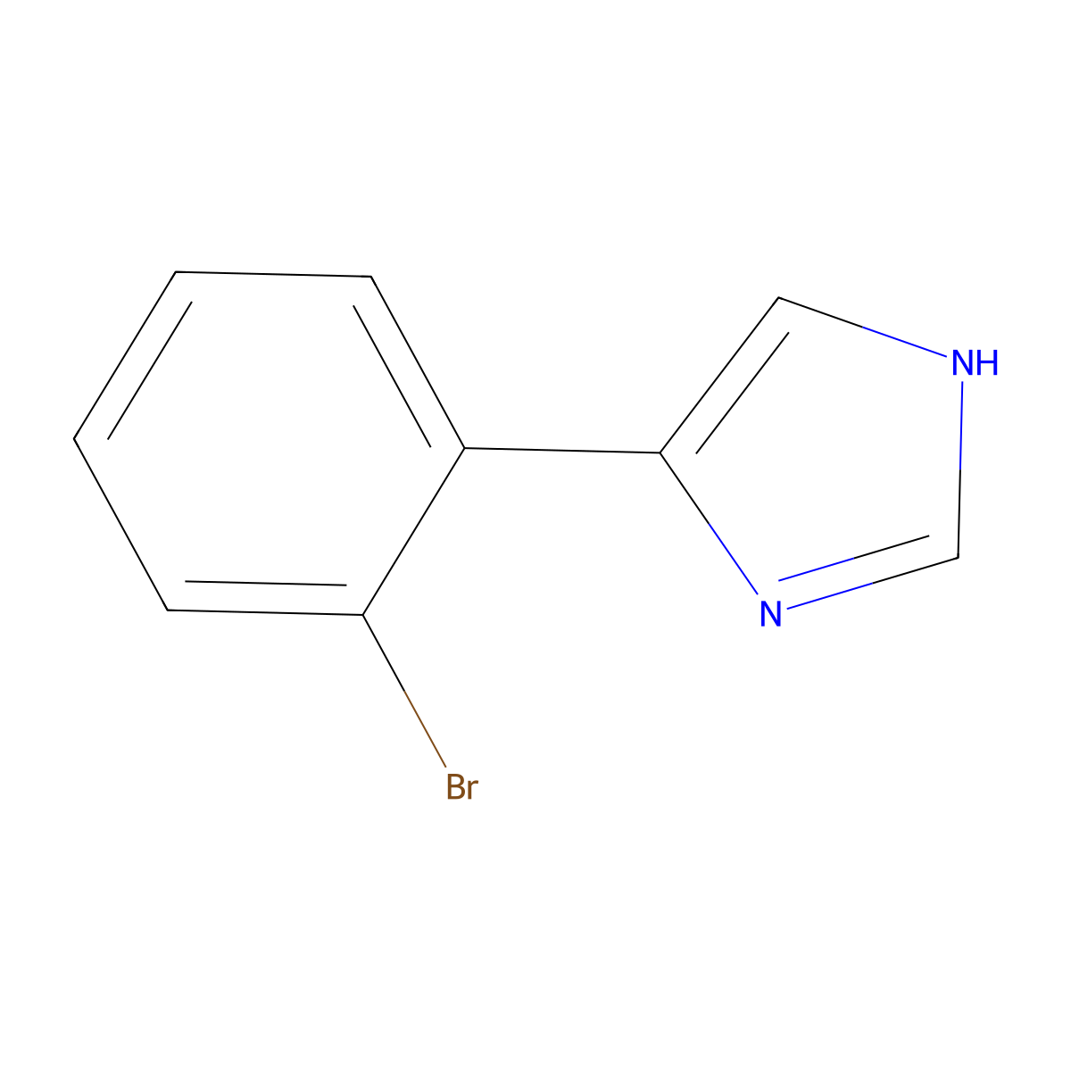 4-(2-Bromophenyl)-1H-Imidazole molecular structure, CAS 450415-78-8