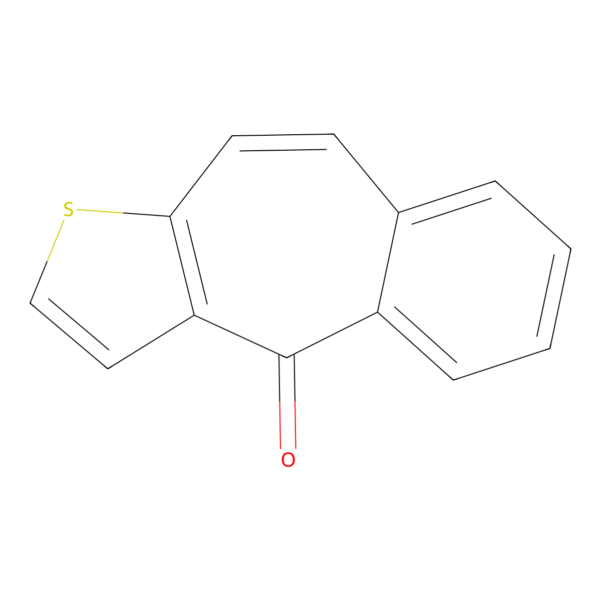 4H-benzo[4,5]cyclohepta[1,2-b]thiophen-4-one molecular structure, CAS 4506-53-0