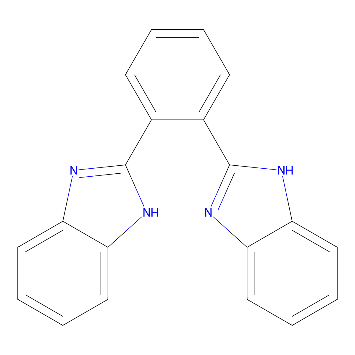 2-[2-(1H-benzimidazol-2-yl)phenyl]-1H-benzimidazole molecular structure, CAS 4506-61-0