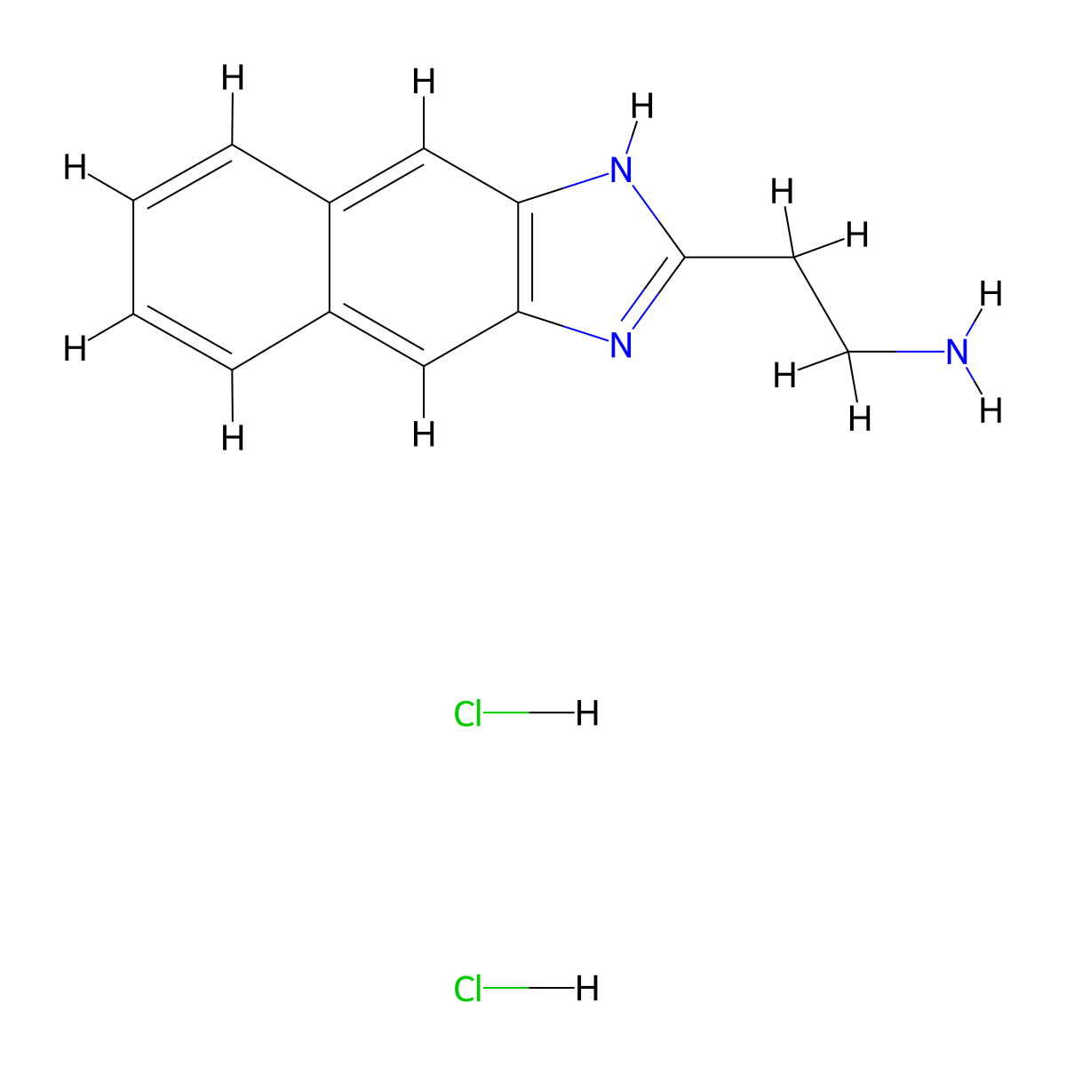 2-(1H-naphtho(2,3-d)imidazol-2-yl)ethan-1-amine dihydrochloride molecular structure, CAS 4507-71-5