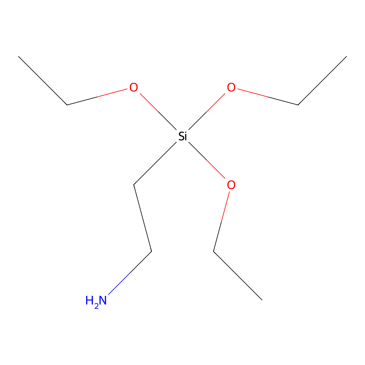 2-(Triethoxysilyl)ethan-1-amine molecular structure, CAS 45074-31-5