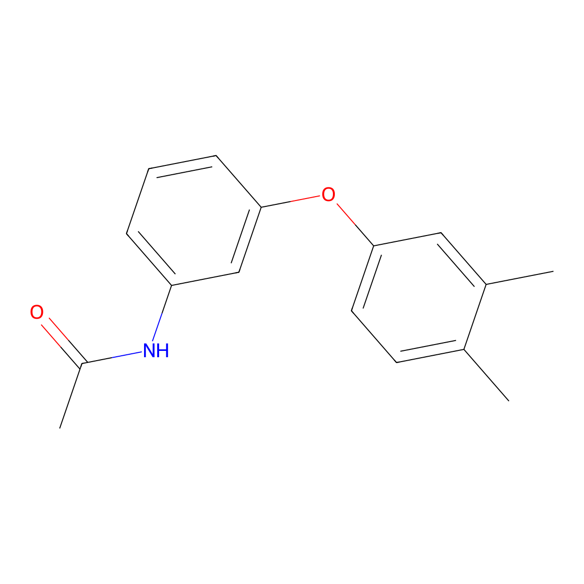 N-[3-(3,4-dimethylphenoxy)phenyl]acetamide molecular structure, CAS 4509-15-3