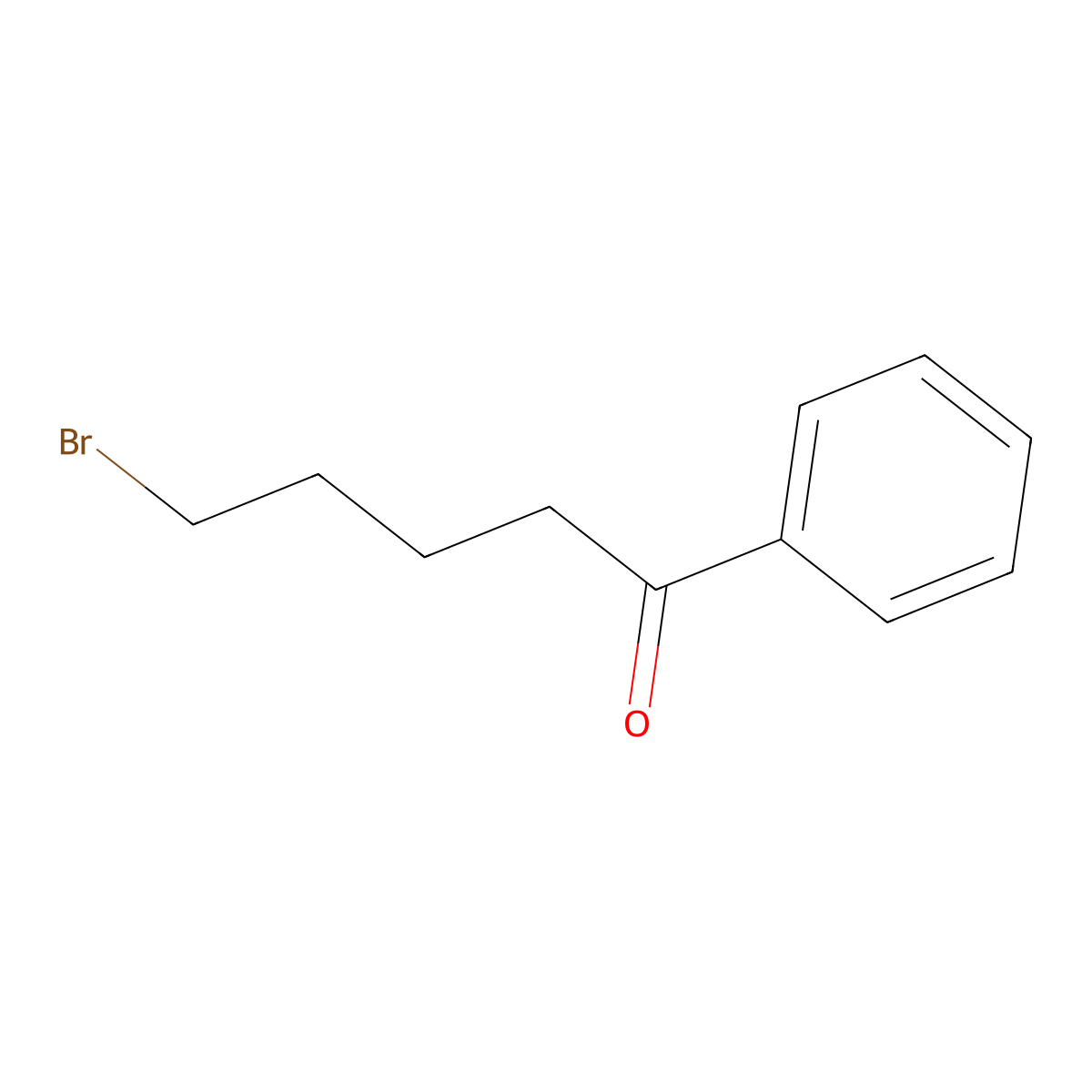 5-Bromo-1-phenyl-1-pentanone molecular structure, CAS 4509-91-5