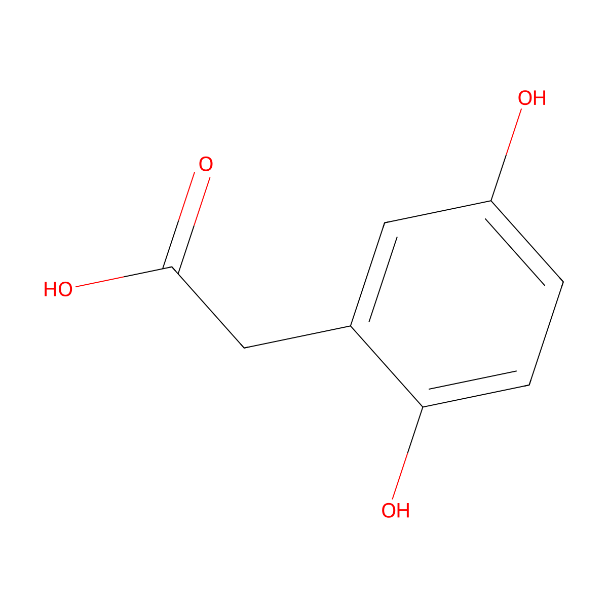 Homogentisic Acid molecular structure, CAS 451-13-8