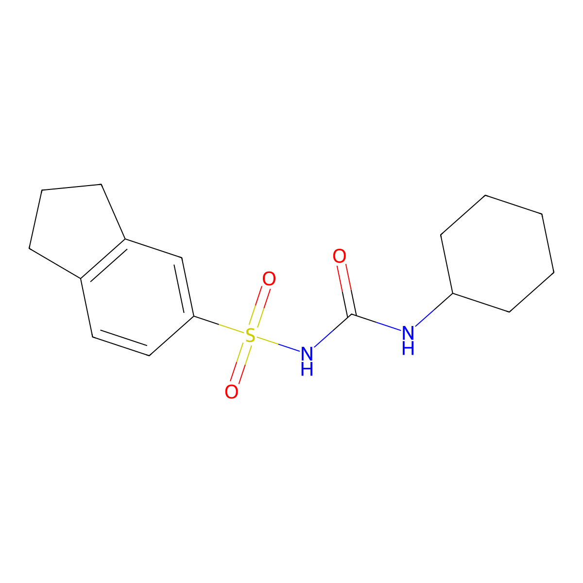 Glyhexamide molecular structure, CAS 451-71-8