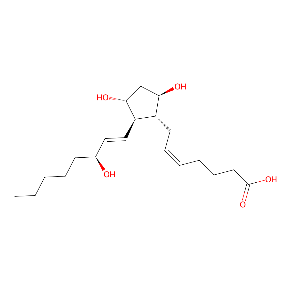 PGF2beta molecular structure, CAS 4510-16-1