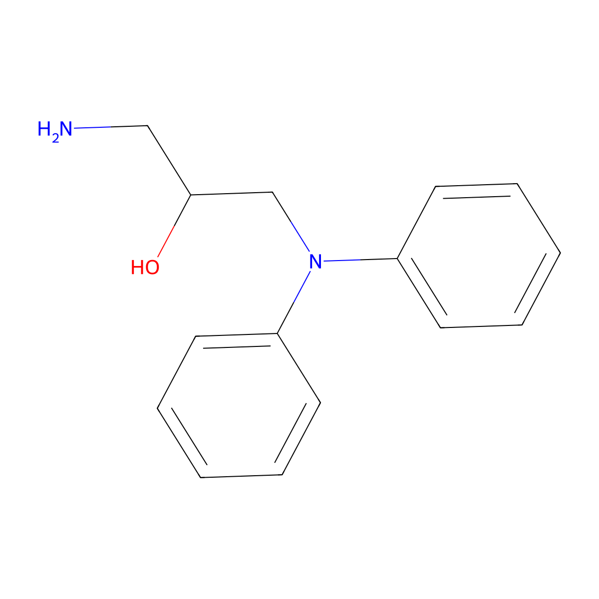 1-Amino-3-diphenylamino-propan-2-ol molecular structure, CAS 4510-28-5