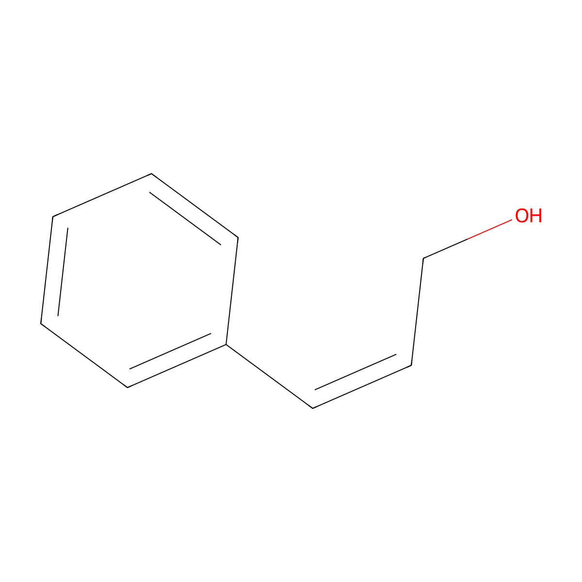 (Z)-3-Phenyl-2-propen-1-ol molecular structure, CAS 4510-34-3