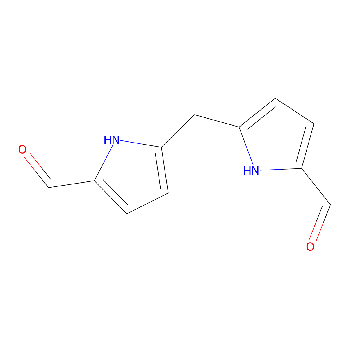 5,5'-Methylenebis(1H-pyrrole-2-carbaldehyde) molecular structure, CAS 4511-34-6