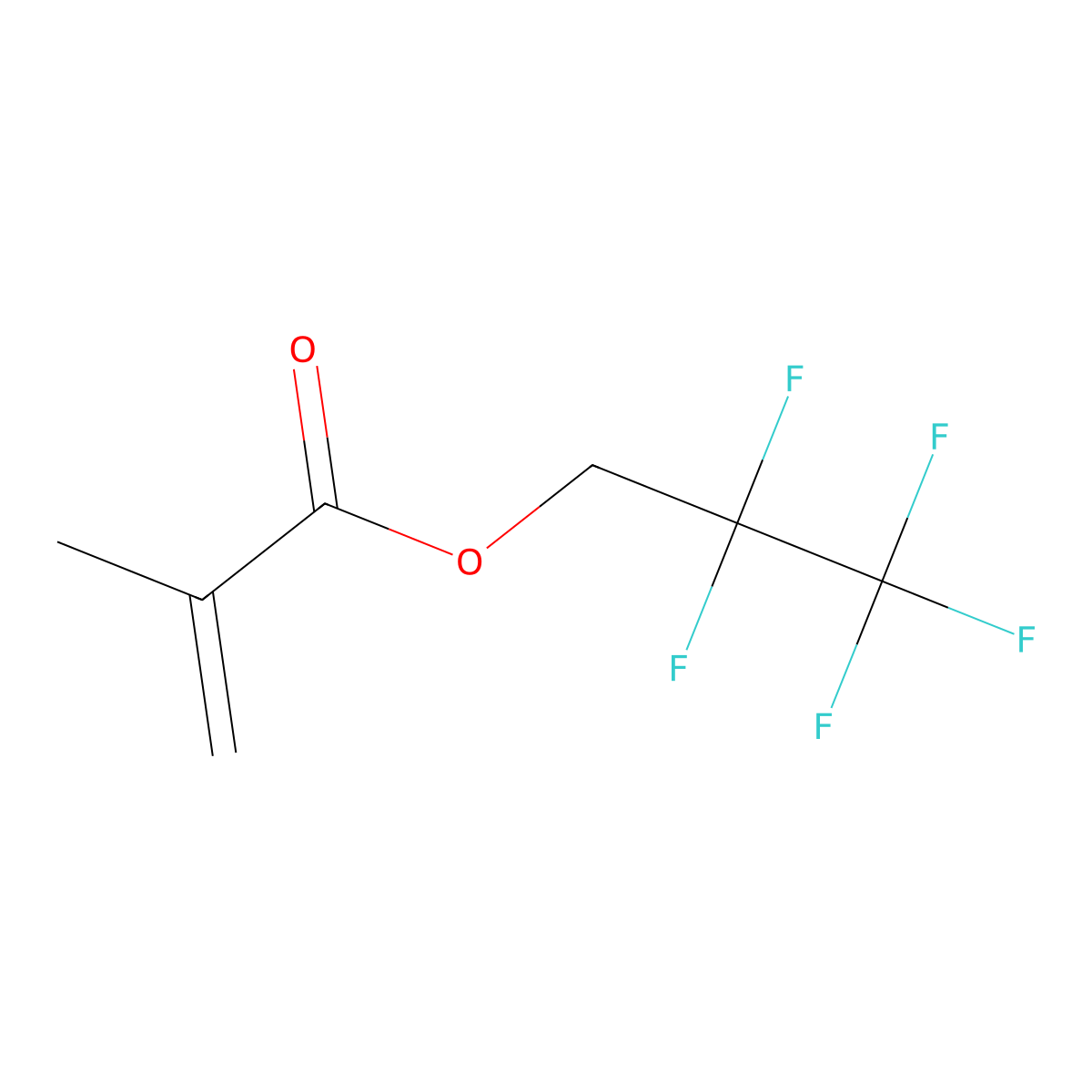 2,2,3,3,3-Pentafluoropropyl methacrylate molecular structure, CAS 45115-53-5