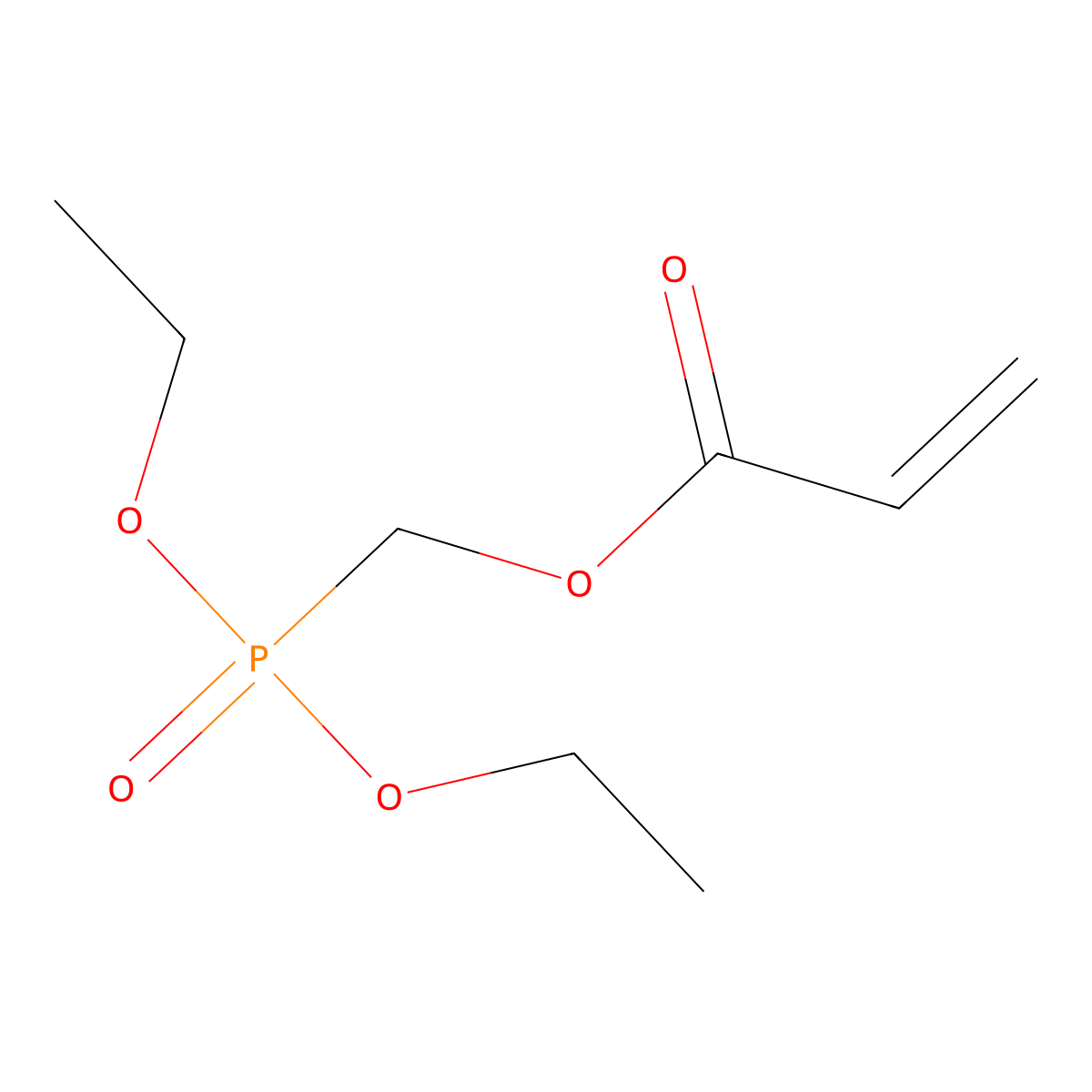(Diethoxyphosphoryl)methyl acrylate molecular structure, CAS 45116-57-2