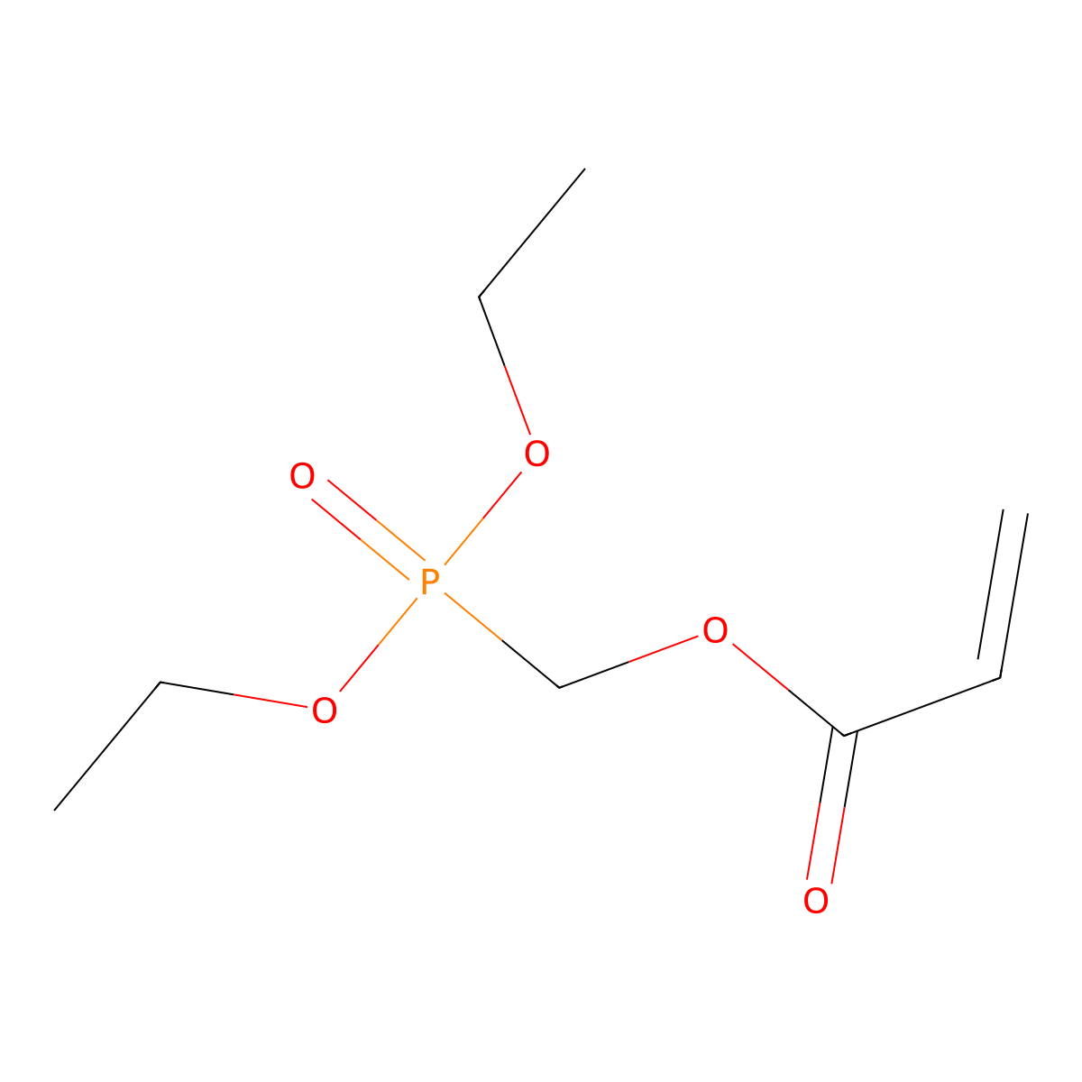 (Diethoxyphosphoryl)methyl acrylate molecular structure, CAS 45116-57-2