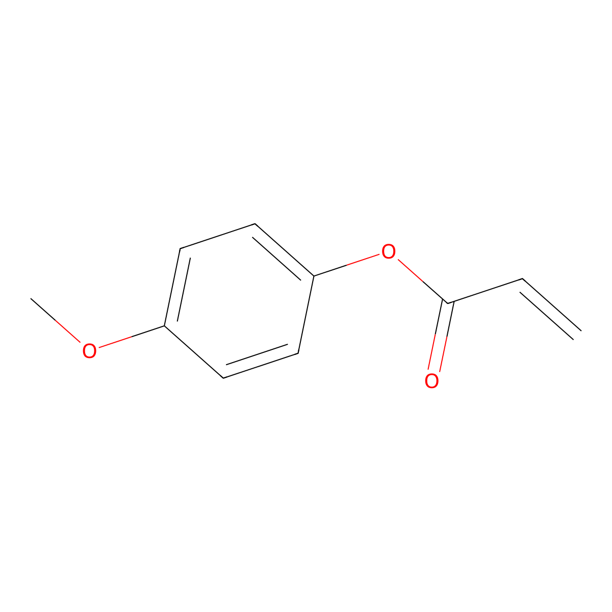p-Methoxyphenyl acrylate molecular structure, CAS 4513-44-4