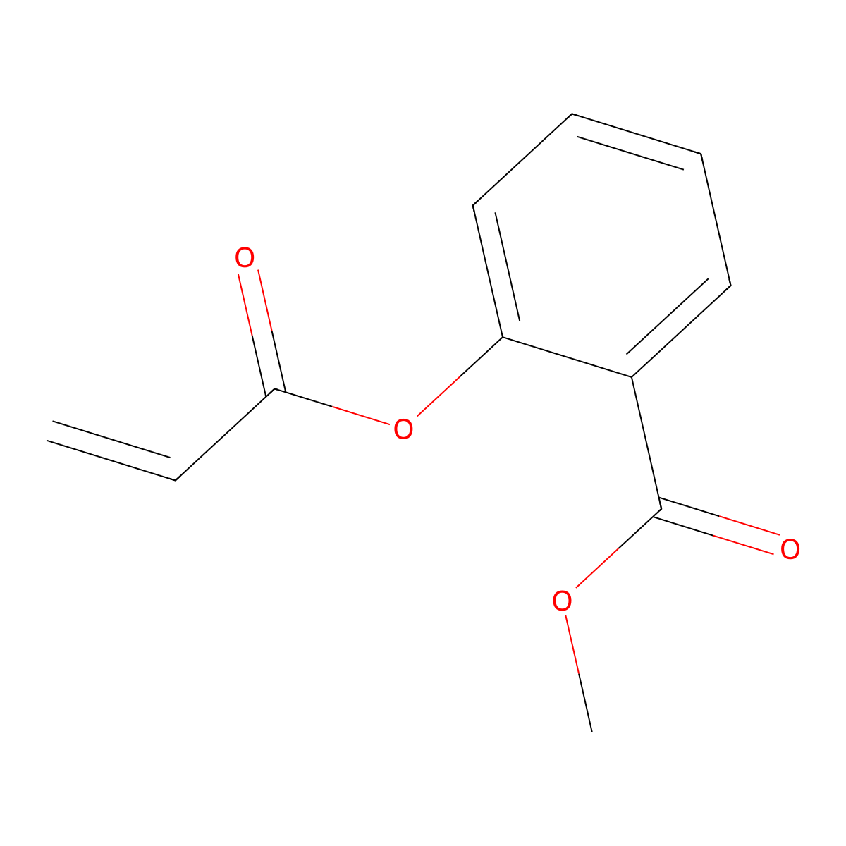 Methyl 2-(acryloyloxy)benzoate molecular structure, CAS 4513-46-6